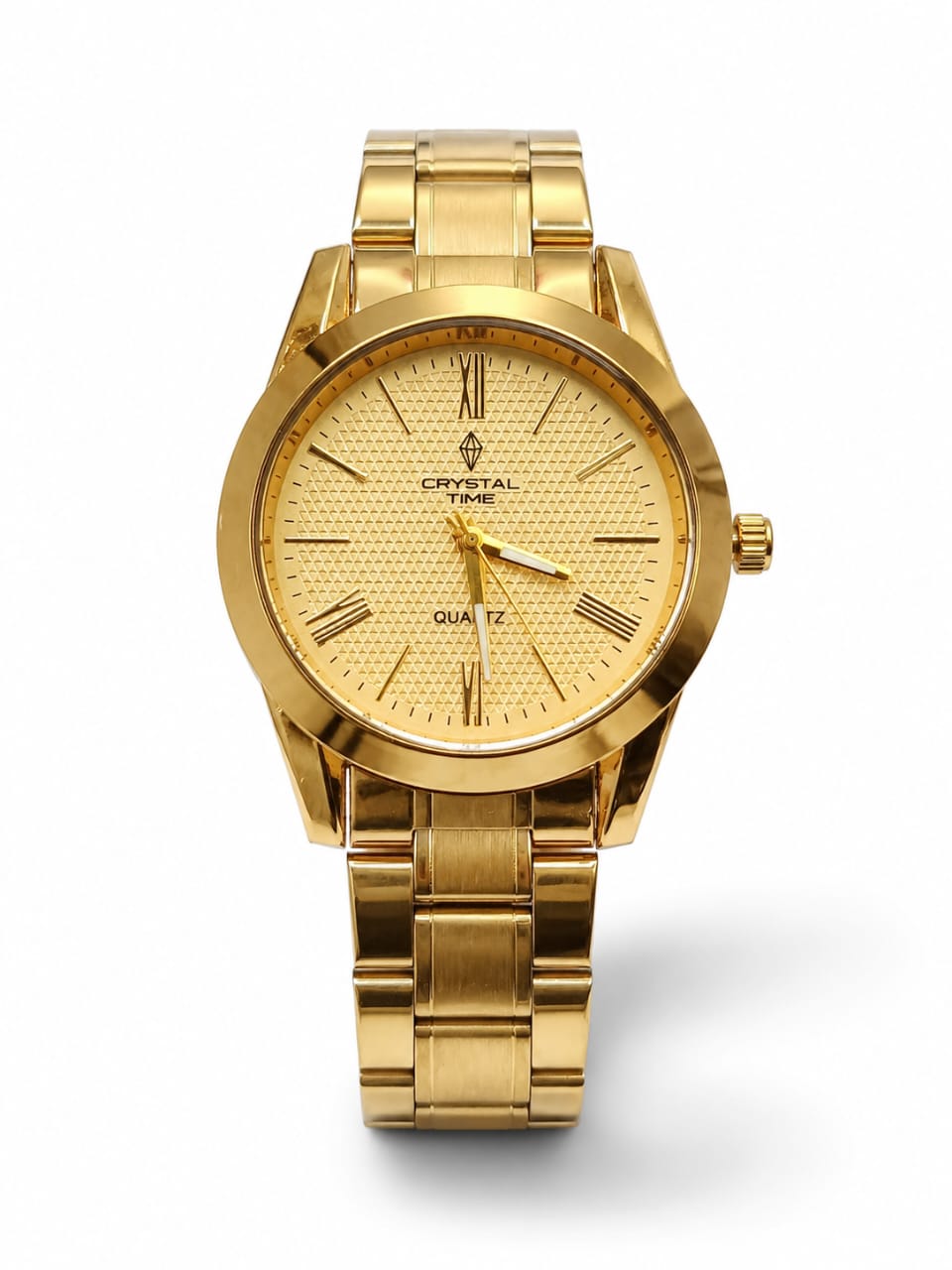 Crystal Time Gold  Men Watch