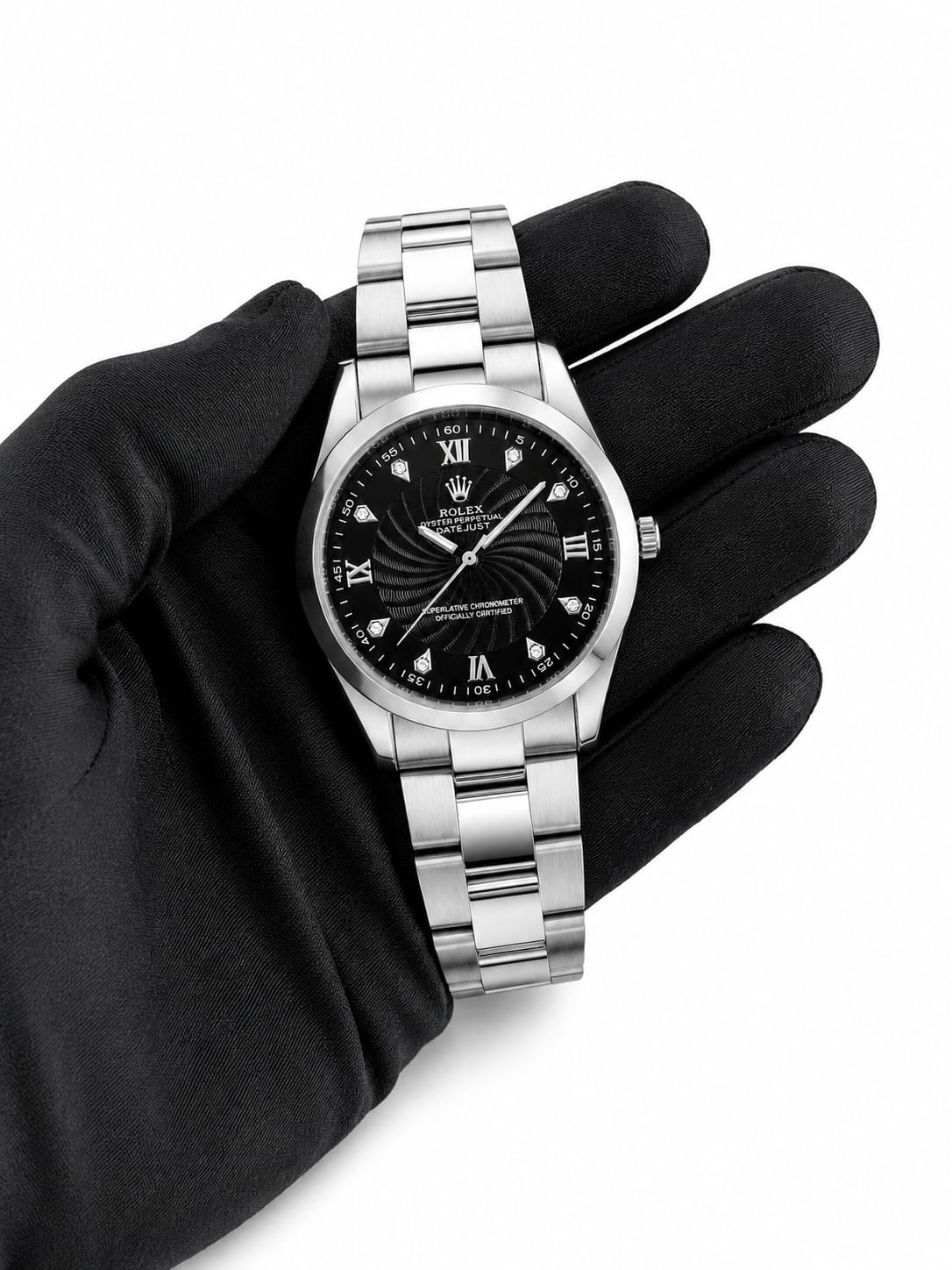 Classic Premium Steel Watch – White & Black Dial